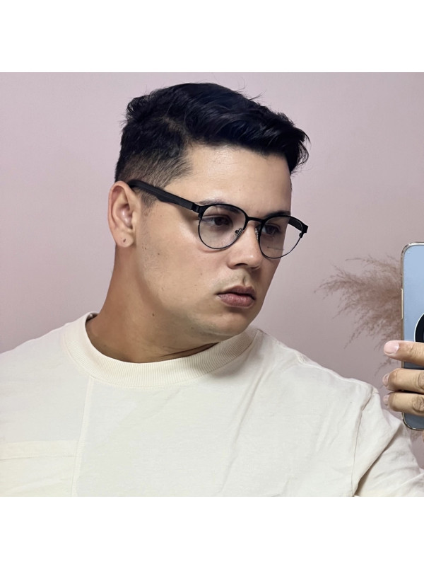 Armação de Óculos 5510 Redondo Preto